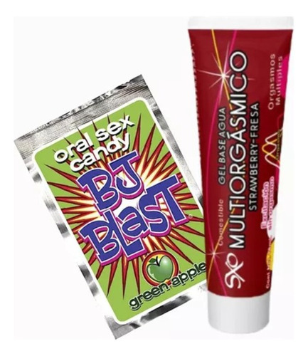 Lubricante Sxo Multiorgasmico Fresa & Bj Blast Sexo Oral