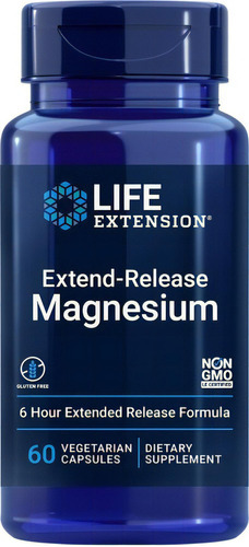 Life Extension, Magnésio De Liberação Prolongada, 60 Vcap