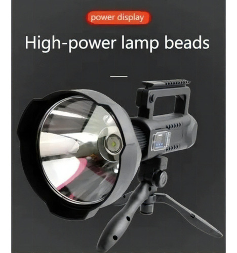 Linterna Genérica P70 Xl Pro 1000m Led Frío Negra