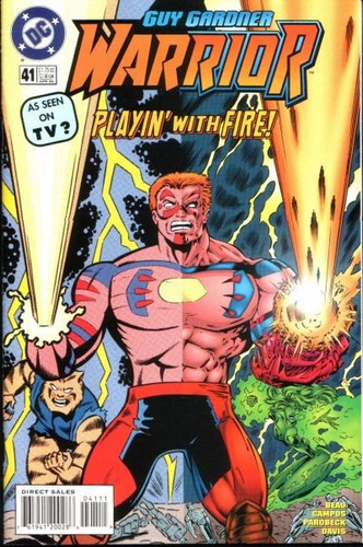 Comic Guy Gardner Warrior #41 Playing With The Fire (ingles)