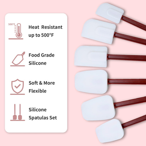 Spatulas De Silicona Mytasuy Resistente Al Calor, Set De Esp