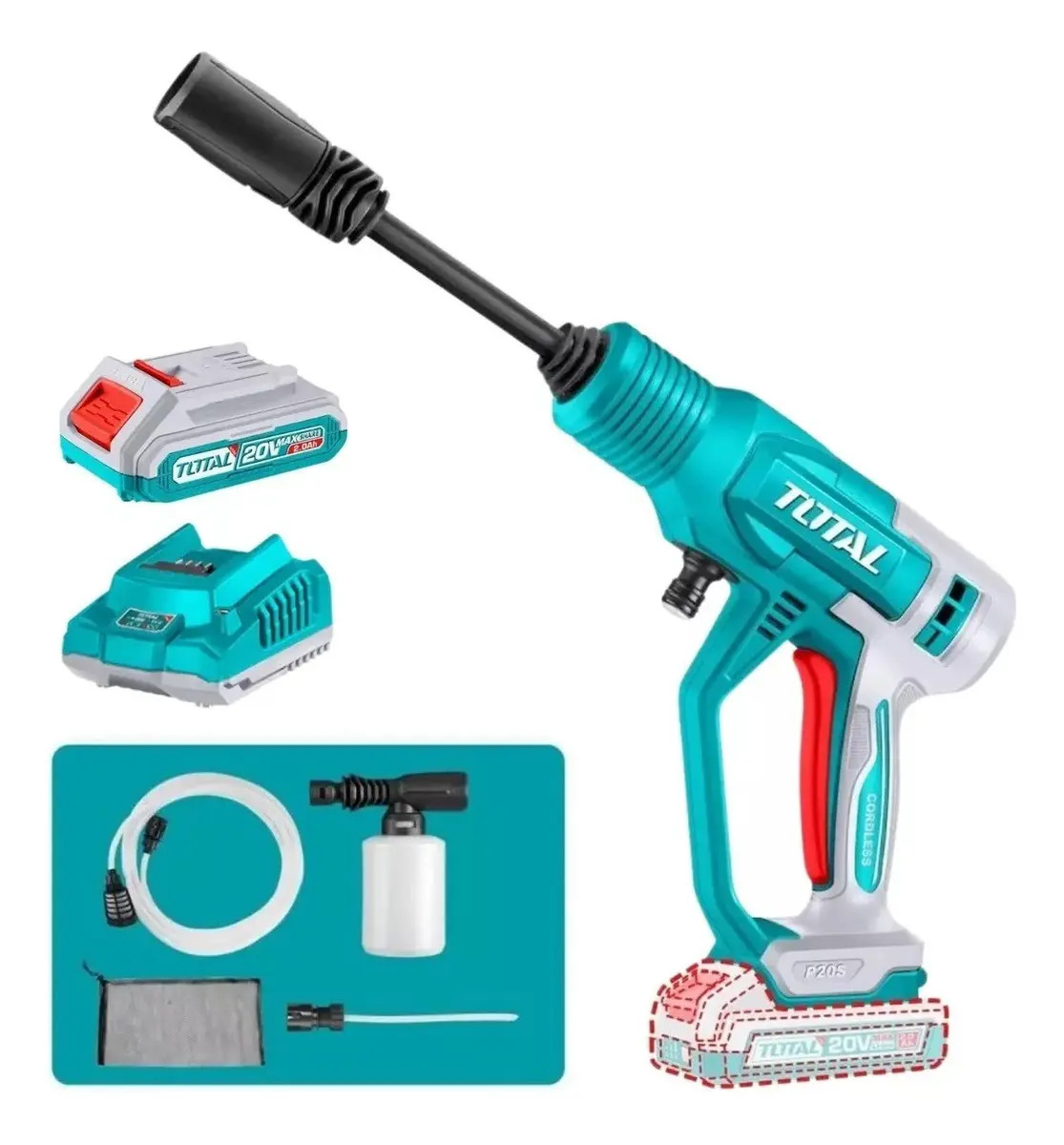 Hidrolavadora Total a batería 20 V portátil