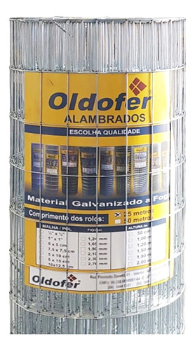 Tela Soldada 5x10 Fio 1,65 Mm- 25 Metros X 1,50 Altura- Frete Grátis Rs Sc Pr Sp Mg