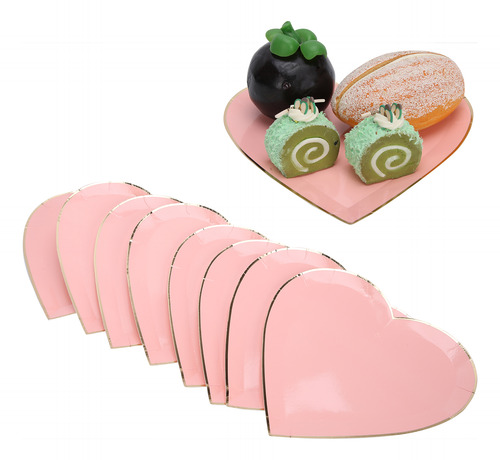 Platos De Papel Para Decoración De Vajilla Rosa Para El Día