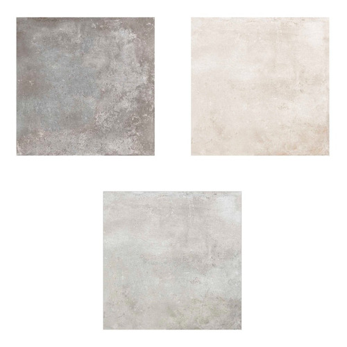 Imagen 1 de 10 de Porcelanatos De Piso Y Pared Cerro Negro Blend Simil Cemento Alisado 61x61 1ra