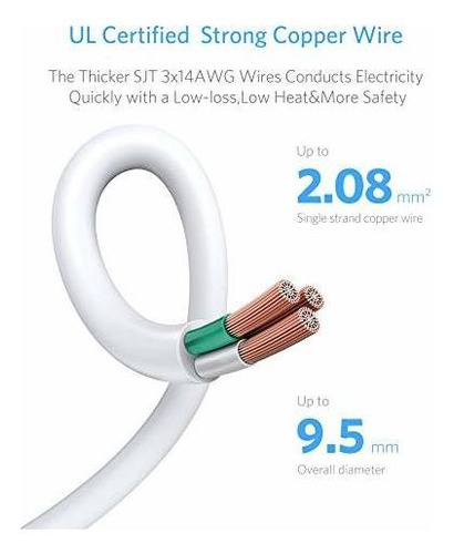 Tira Protectora Sobretension 8 4 Puerto Usb Cable Extension