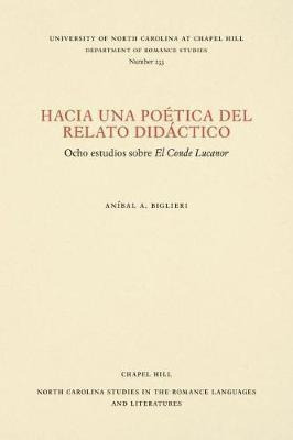 Hacia Una Poetica Del Relato Didactico : Ocho Estudios Sobre