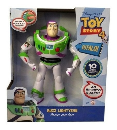 Boneco Buzz Lightyear Com Som  Toy Story Brinquedo Original