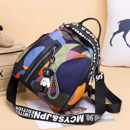 Imagen 3 de 10 de Bolsa Mujer Casual Juvenil Mochila Impermeable De Moda 027