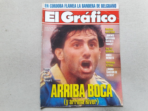 Revista El Gráfico N° 3785 Año 1992 Boca 2 Huracan 0