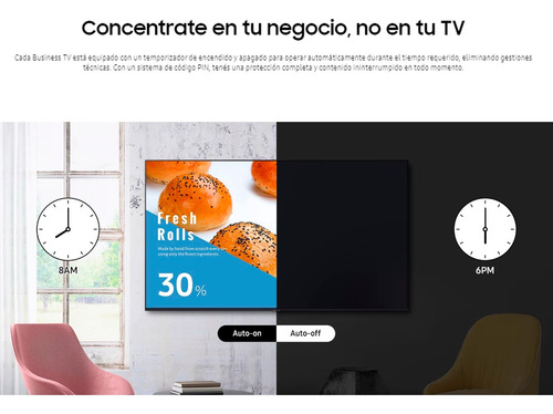 Tv Monitor Samsung Bea-h 55 4k Business Cartelería Digital
