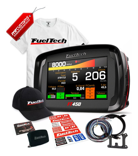 Fueltech Ft450 Chicote 3 Metros + Kit Brindes +12x Sem Juros