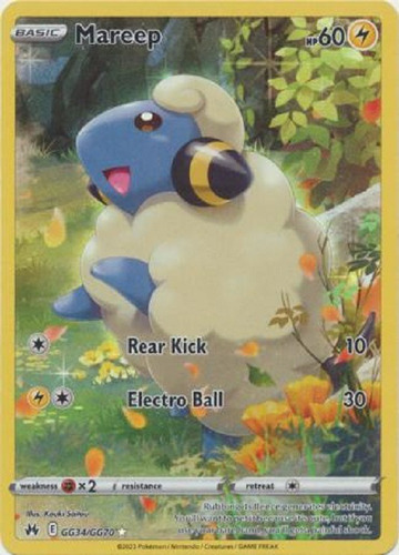 Mareep Gg34/gg70 Holo Raro Pokemon Tcg