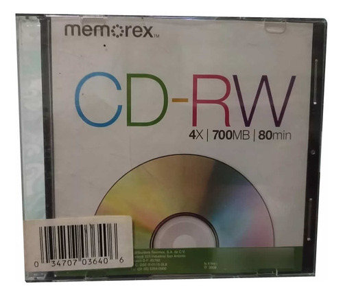 Memorex Cd-rw 4x 700mb 80 Min