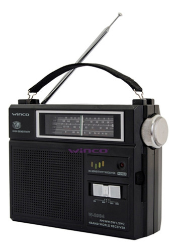 Radio Dual Winco W2004 Electrica Y Pilas 4 Bandas