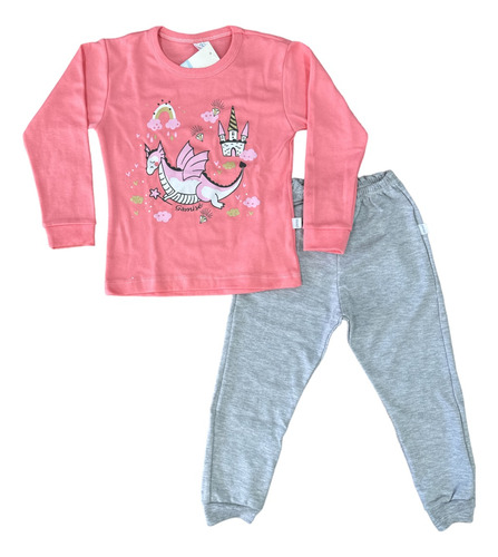 Pijama Bucito Y Pantalon Nena Puro Algodon Gamise