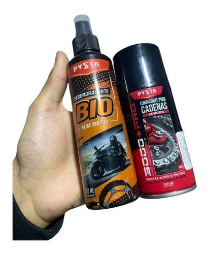 Lubricante Cadena Para Moto Bicicleta + Desengrasante Cadena