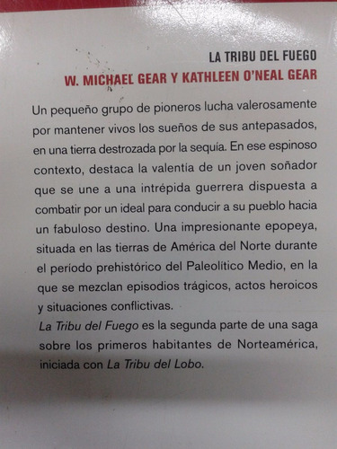 Imagen 2 de 2 de La Tribu Del Fuego * W. Michael Gear Y Kathleen O´ Gear *