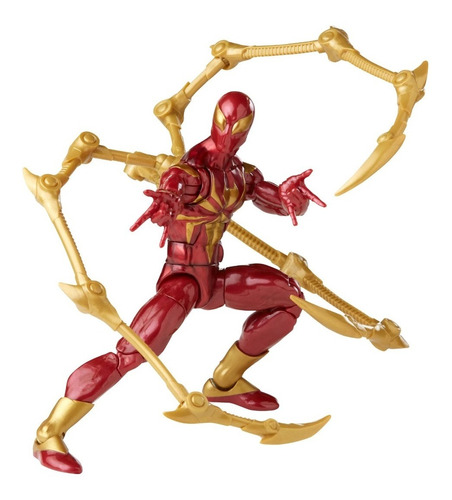  Figura De Acción Hasbro Marvel Series Spiderman Iron Spider