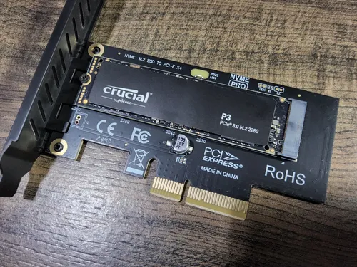 Ssd Crucial P3 1tb Nvme M.2 Ct1000p3ssd8 Mas Adaptador Pcie