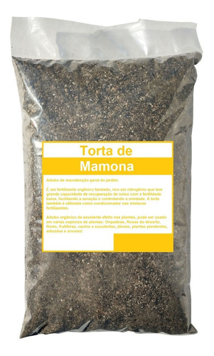 Torta De Mamona Adubo Orgânico Natural Fertilizante - 1 Kg