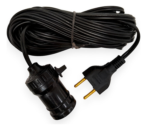 Bocal Comextensão 10 Metros E27 Lampada Padrão 127/220v Bivt