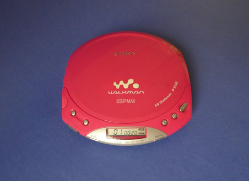 Discman Walkman Sony Mod. D-e330 ,  Rosa 