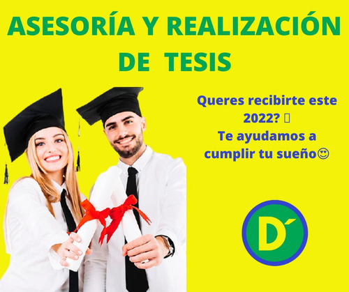 Imagen 1 de 1 de Asesoramiento En Tesis, Tesinas Y Proyectos