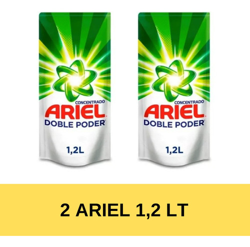 Detergente Ariel Liquido Concentrado [pack] 2 Unidades