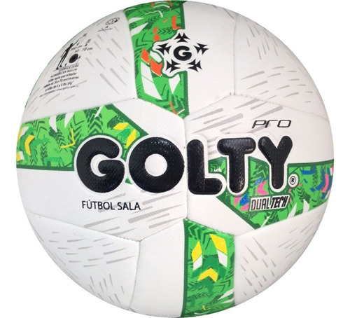 Balon De Futbol Sala Golty Pro Dualtech Ii 62-64, Sintética