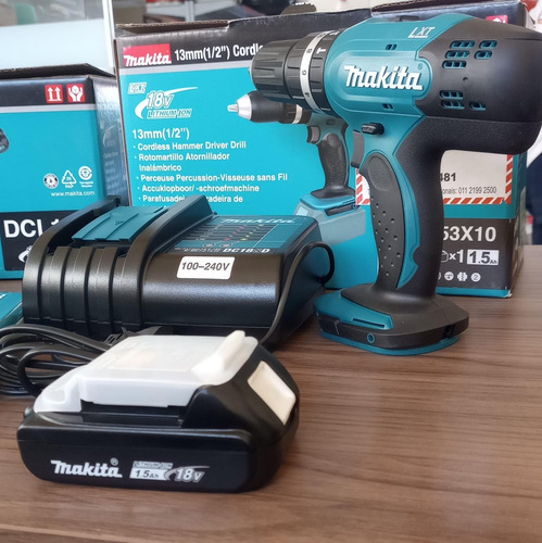 Kit Furadeira Parafusadeira 18v Makita Dhp453 +aspir Dcl180z