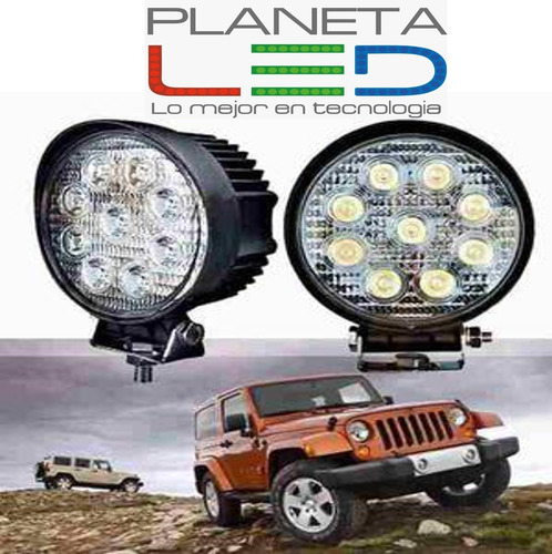 Imagen 2 de 8 de Barra Led Neblinero Faro 27w Auto Camioneta Moto Jeep 4x4