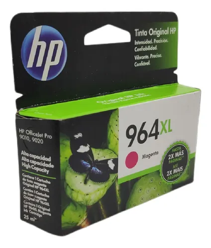 Tinta hp 964xl 3ja55al magenta office jet 9010 1,600 pgs