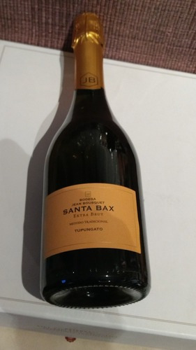 Espumante Organico Santa Bax Brut Nature Pinot Vinos Finos