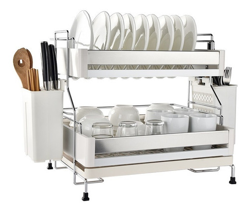 Escurridor De Platos De Acero Inoxidable Abs