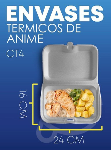 Envases Térmicos De Anime Ct4, Porta Comida.