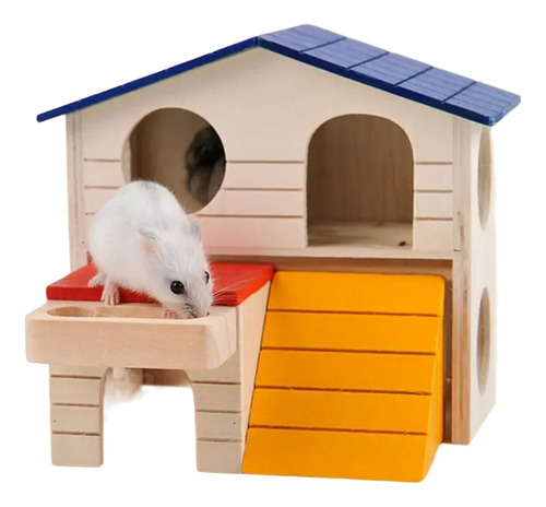 Casa De Dos Pisos Rampa - Accesorios De Hamsters