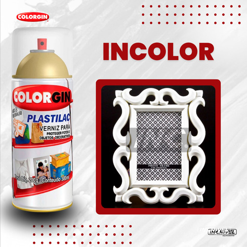 Spray Verniz Brilhante Para Acrílico/madeira - Colorgin