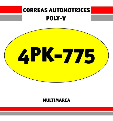 Correa Poly-v 4pk-775