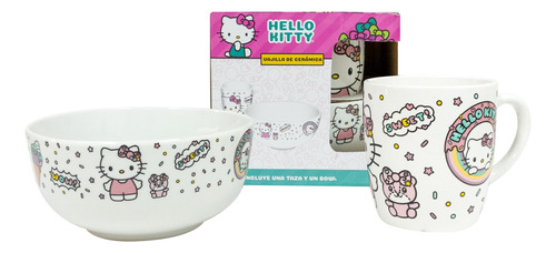 Scool - Set Cerámica 2pz Hello Kitty Ice Cream