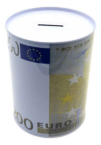 Imagen 2 de 3 de Alcancia Metalica Euro Ahorro 16x12cm 104420
