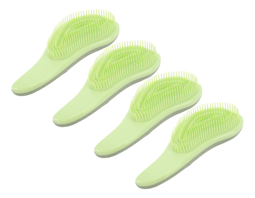 Cepillo Desenredante Para El Cabello, 4 Piezas, Peine Compac