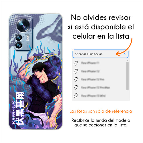 Funda Para Xiaomi Jujutsu Kaisen Toji Fushiguro Case Anime Toji Poco M6