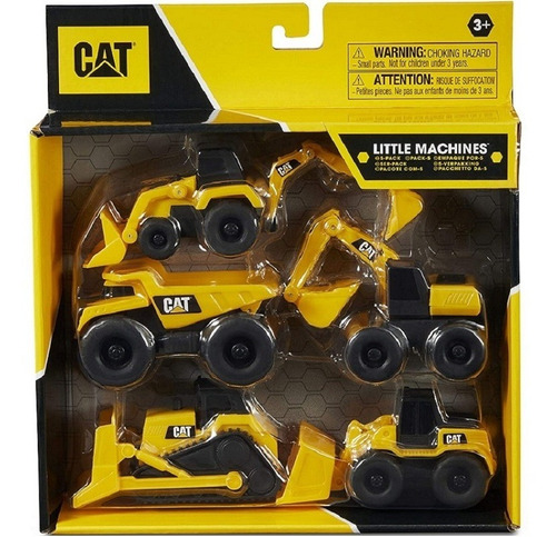 Nuevo Set Combo Kit Maquinas De Construccion Cat Originales