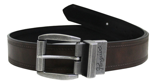 Cinturon Penguin Reversible Cafe / Negro