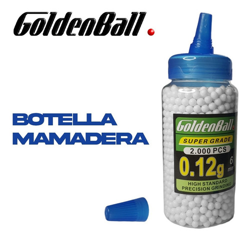 Imagen 4 de 9 de Balines Airsoft Plastico 6 Mm X2000 Mamadera Bbs 0,12g 0,20g