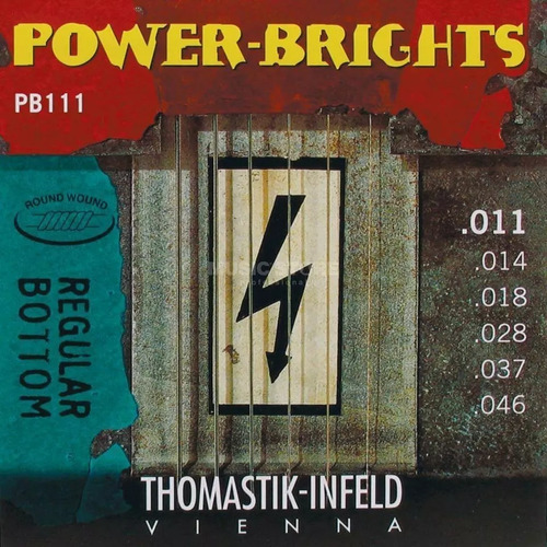 Cuerdas Guitarra Eléctrica Thomastik Power Brights Pb111