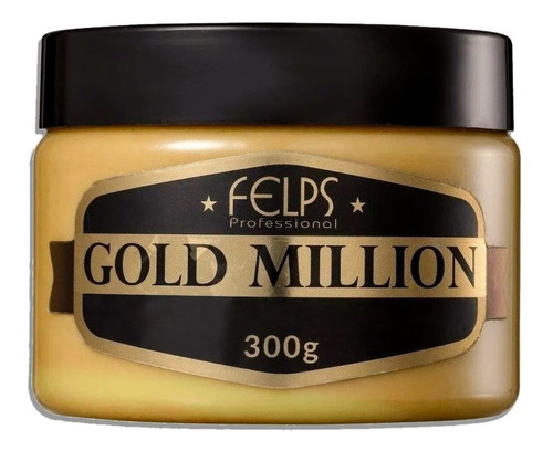Felps Gold Million Máscara Desmaia Cabelo 300g