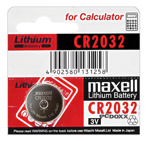 Pila Cr2032 Lithium Maxell De Boton Para Pesas Reloj Y Otros