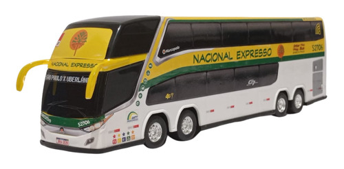Miniatura Ônibus Nacional Expresso Antigo 2 Andares